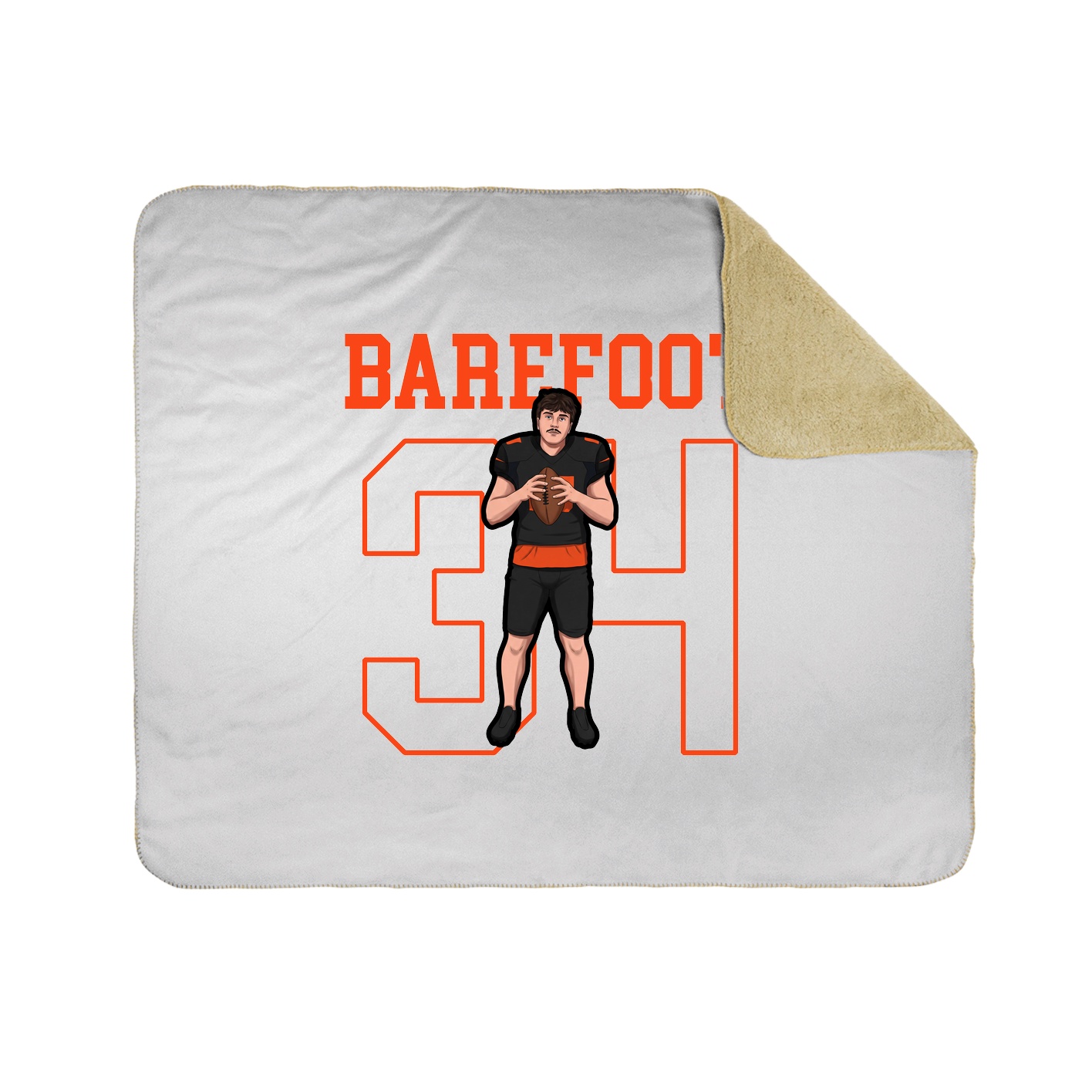50x60 Sherpa Lined Throw Blanket