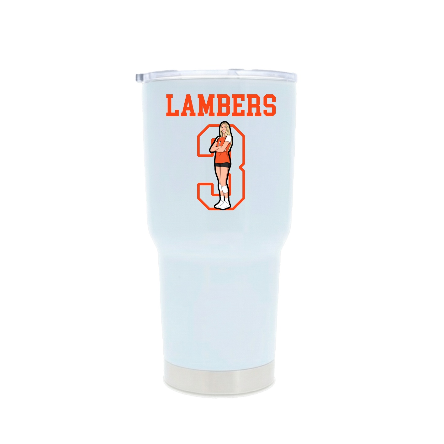 30oz Stainless Steel Tumbler — Shirsey in White