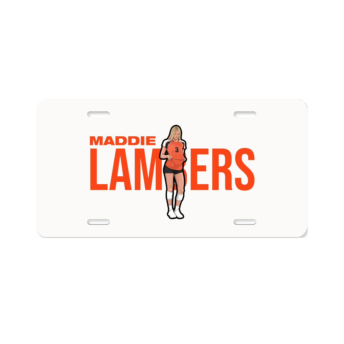 License Plate — Player Name in Classic
