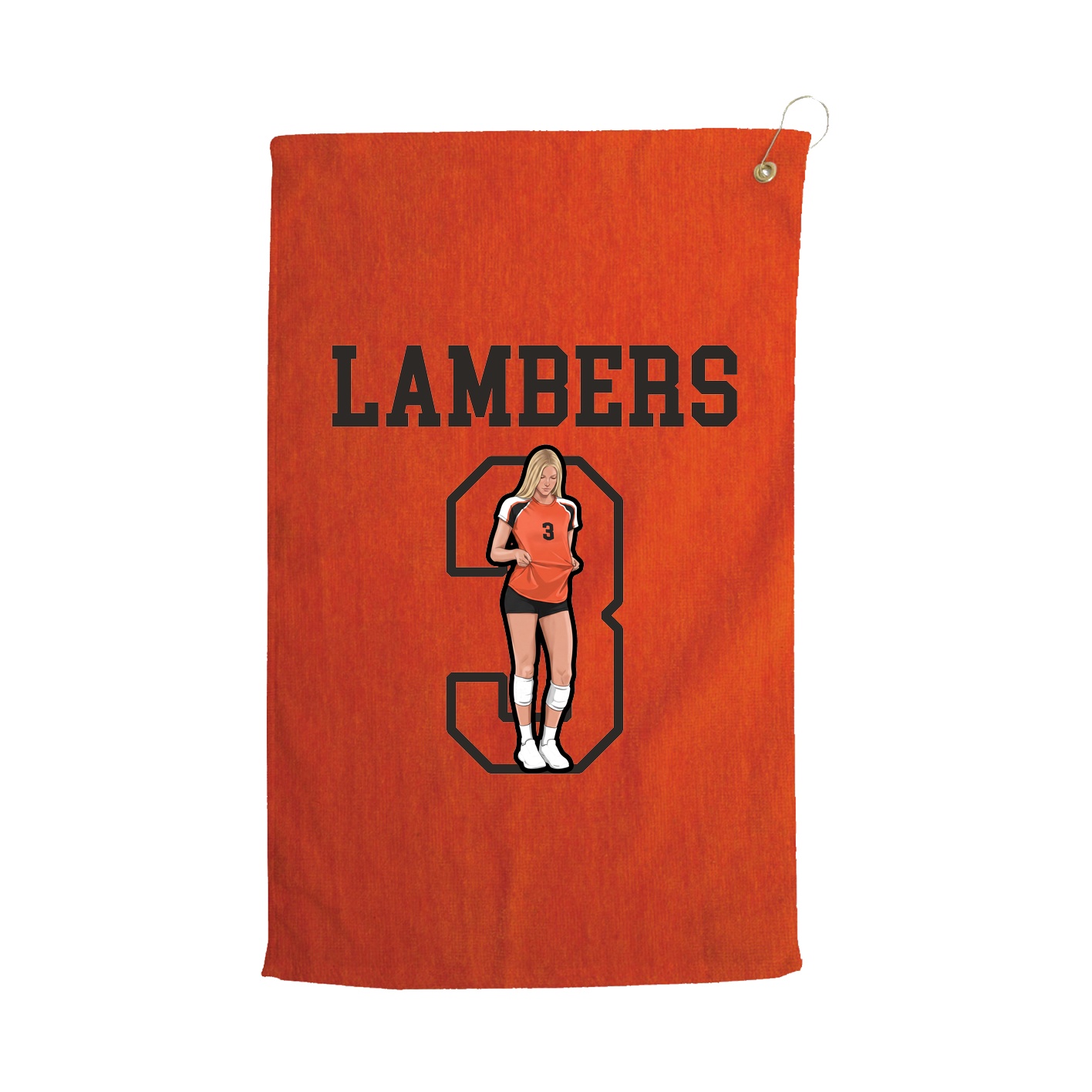 Golf Towel — Shirsey in Orange
