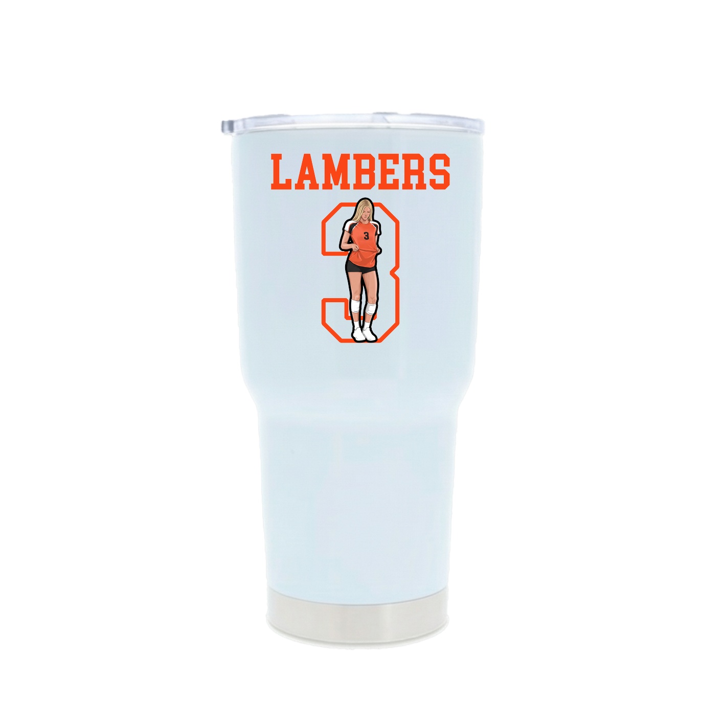 30oz Stainless Steel Tumbler — Shirsey in White