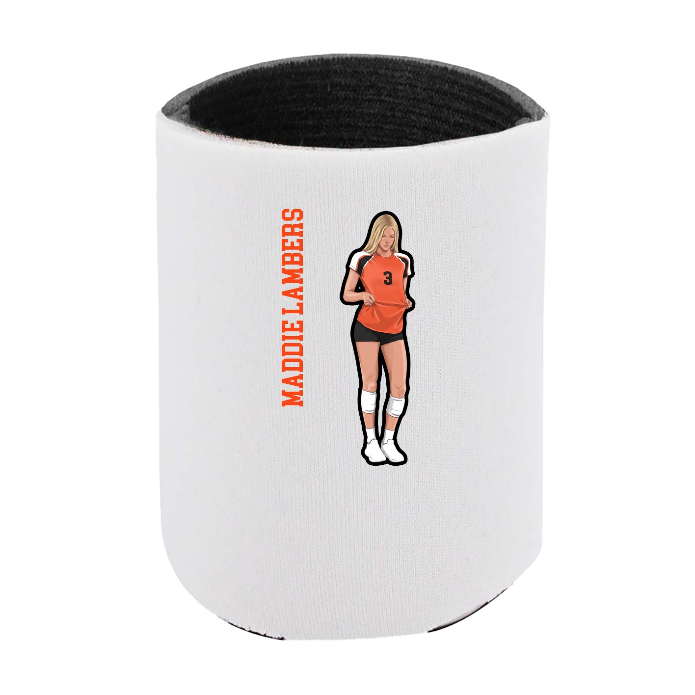 Can Holder — Name Vertical in White