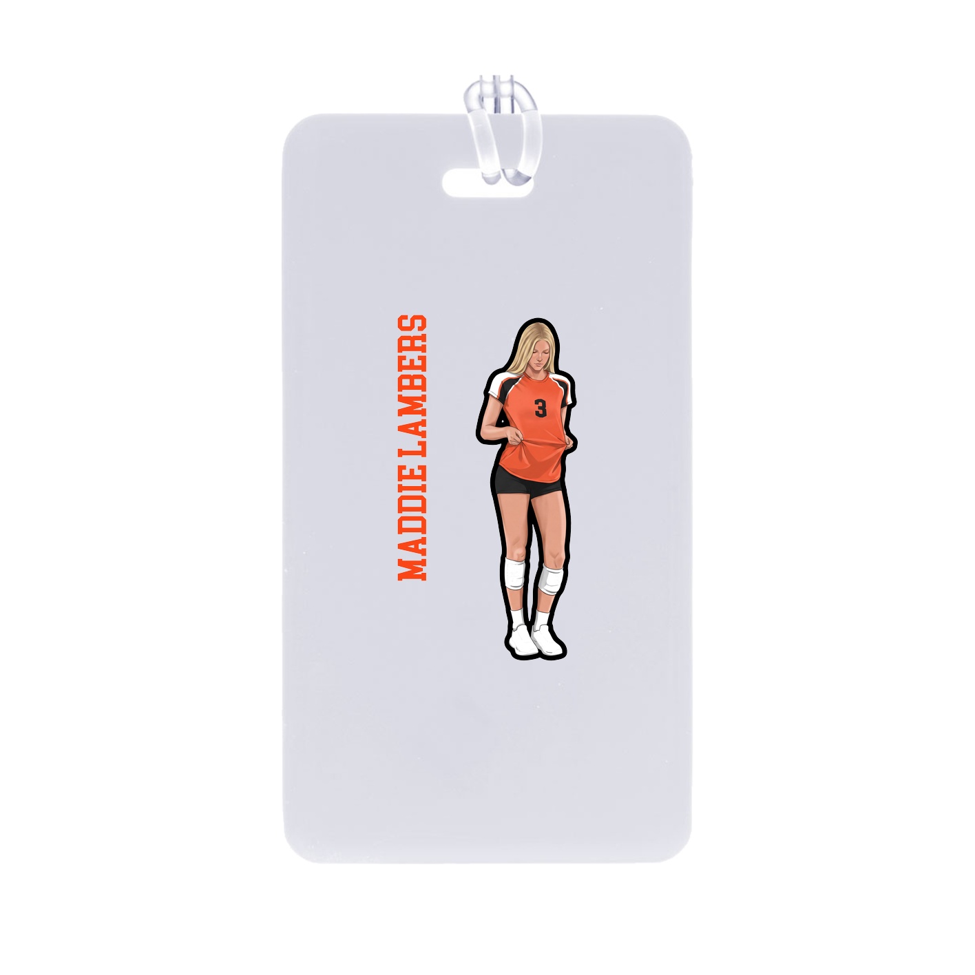 Bag Tag — Name Vertical in Classic