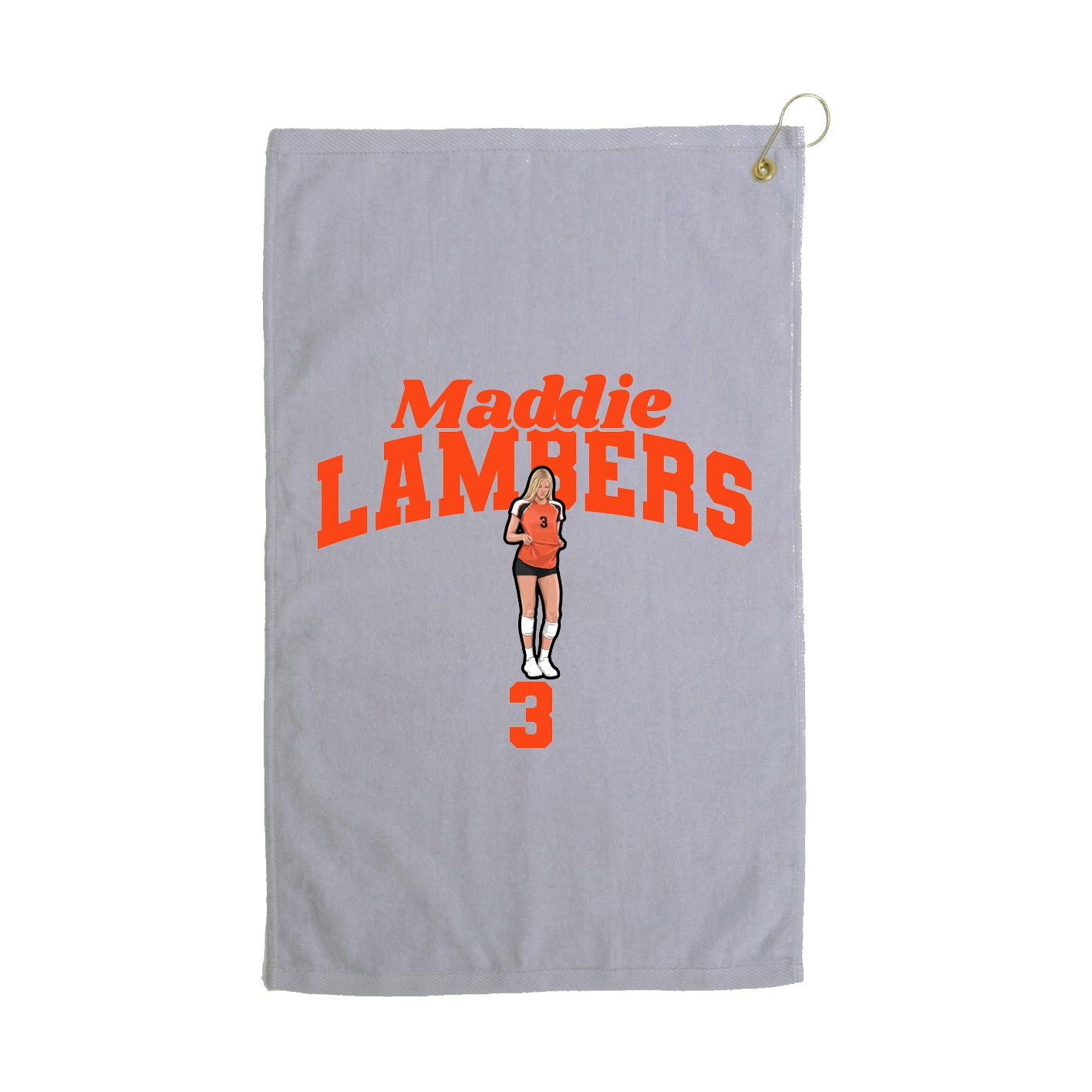 Golf Towel — Signature Arch in Grey