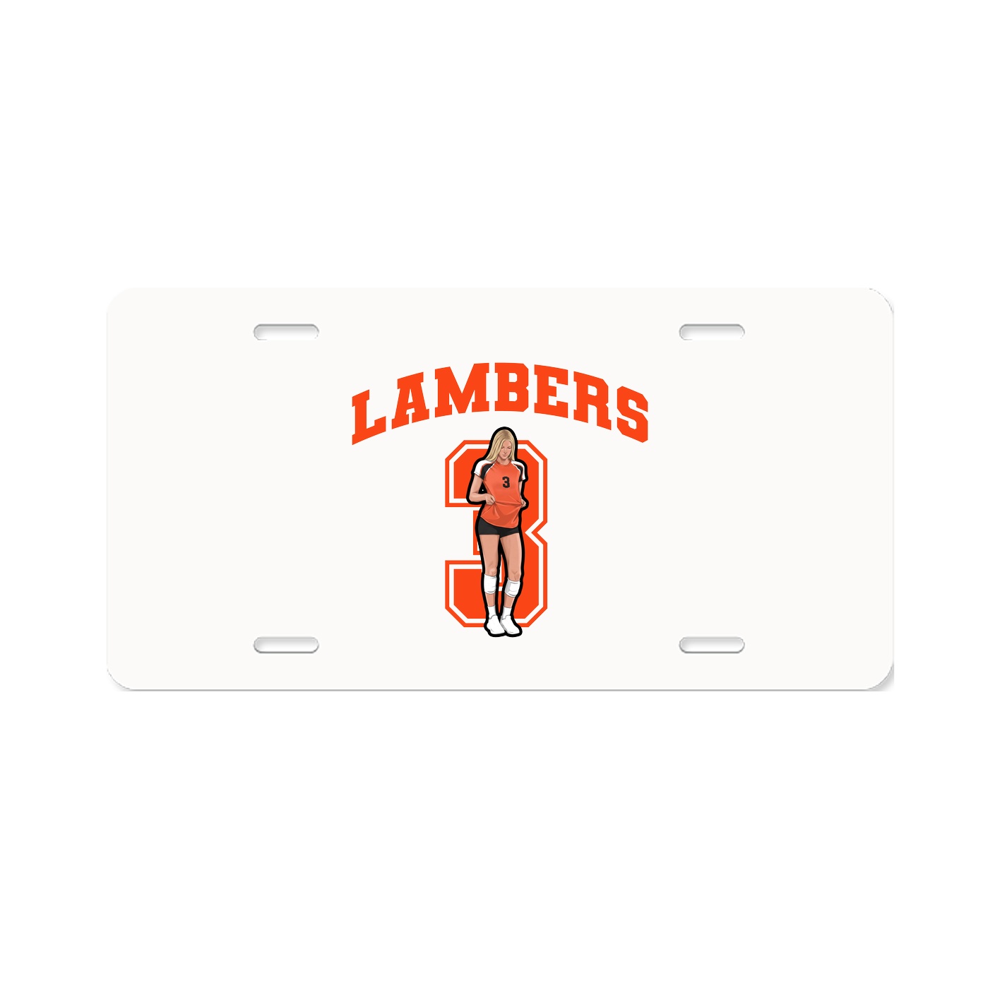 License Plate — Number in Classic