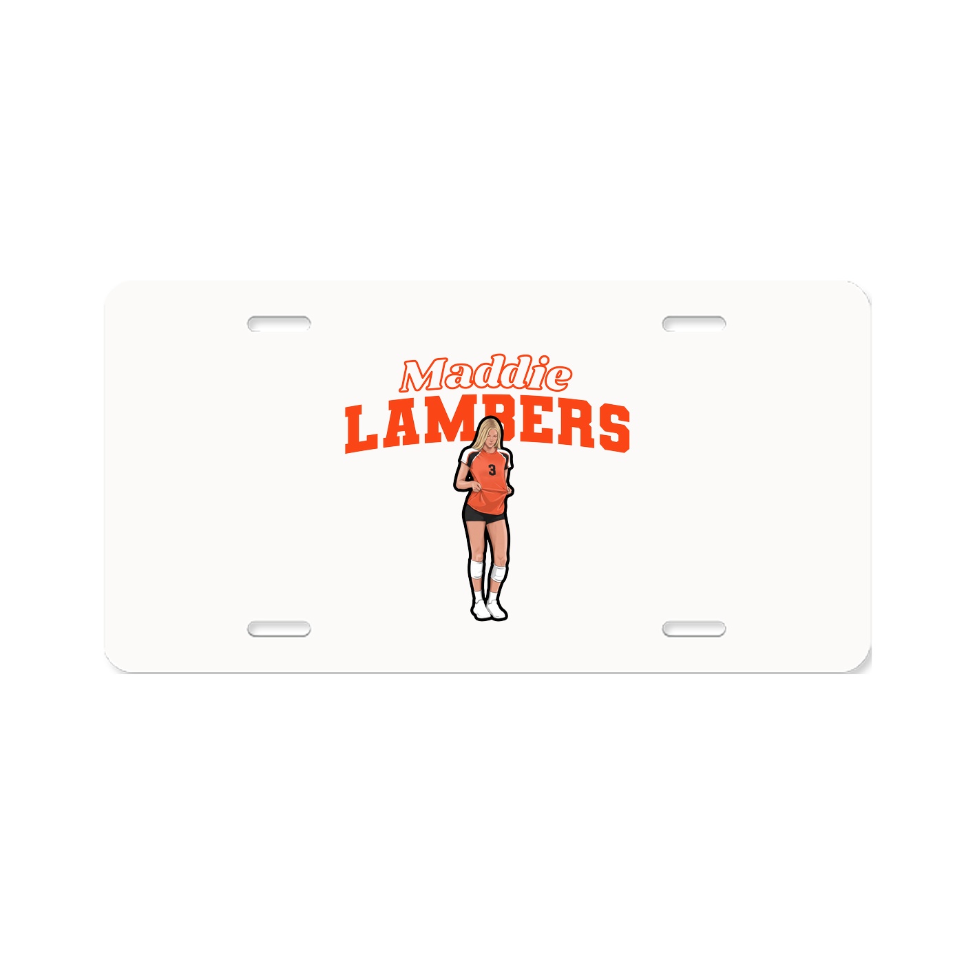 License Plate — Name Arch in Classic
