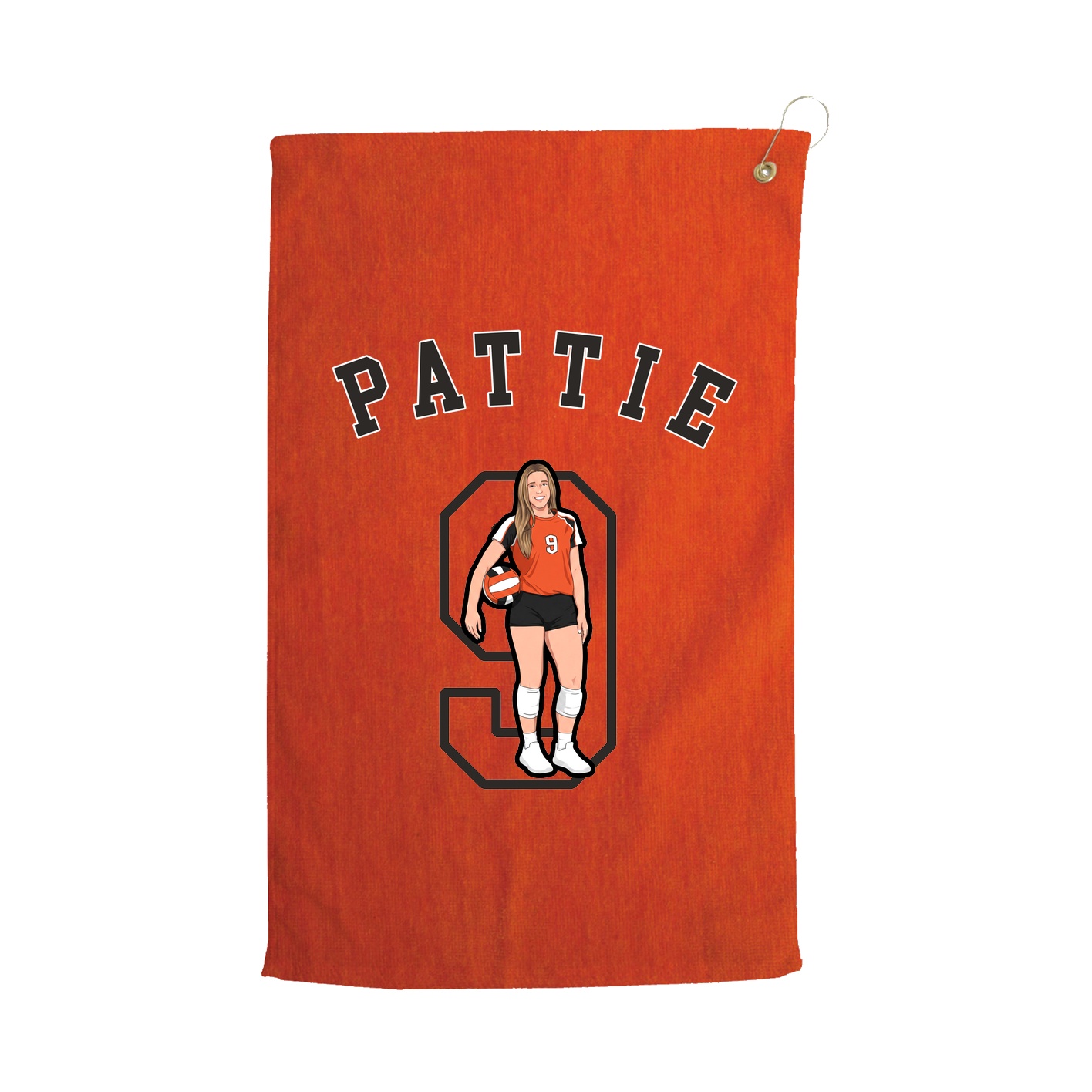 Golf Towel — Shirsey Arch in Orange