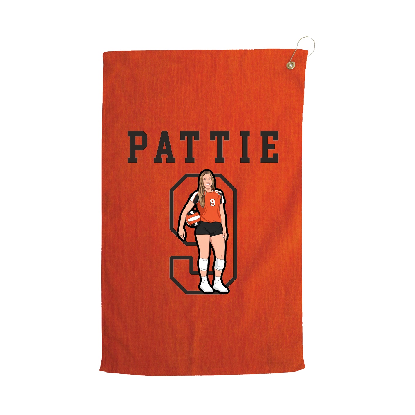 Golf Towel — Shirsey in Orange