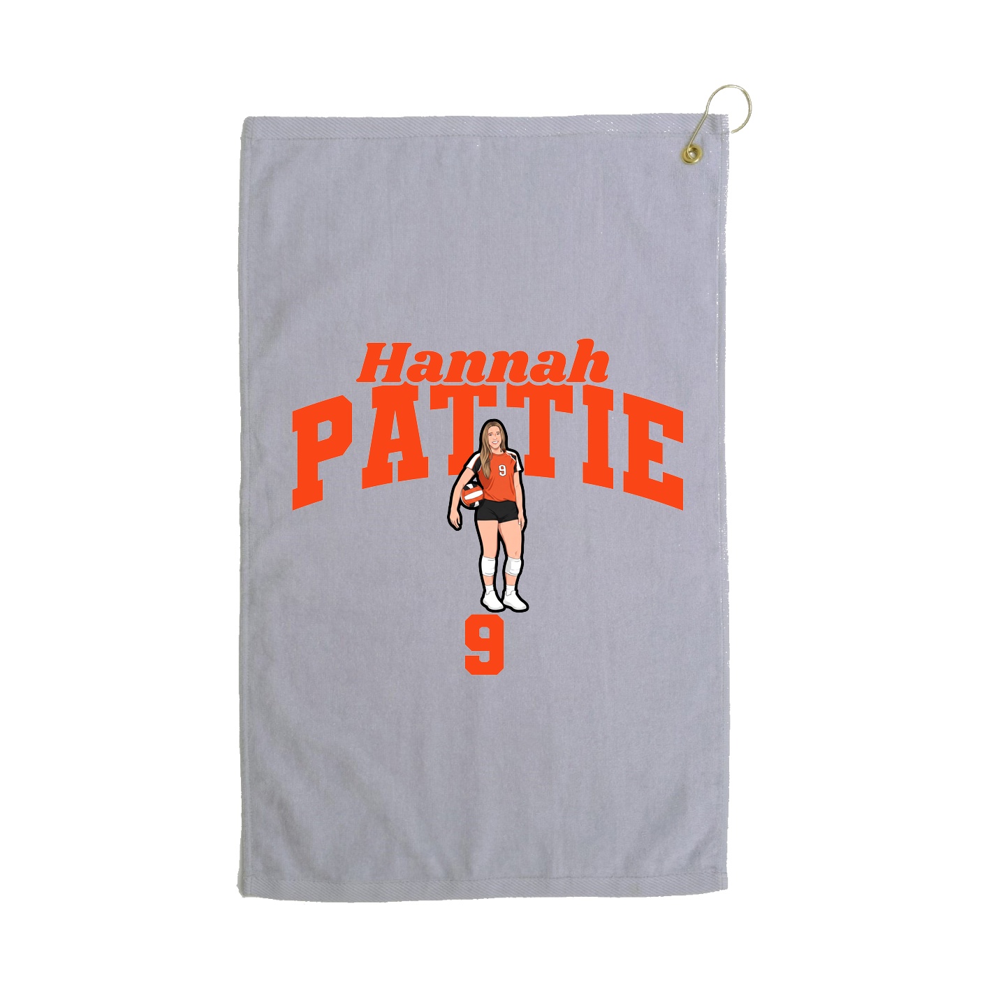 Golf Towel — Signature Arch in Grey
