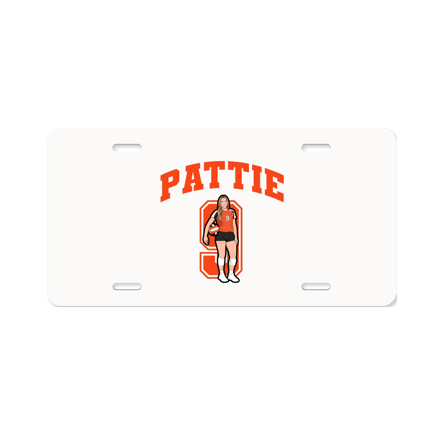 License Plate — Number in Classic