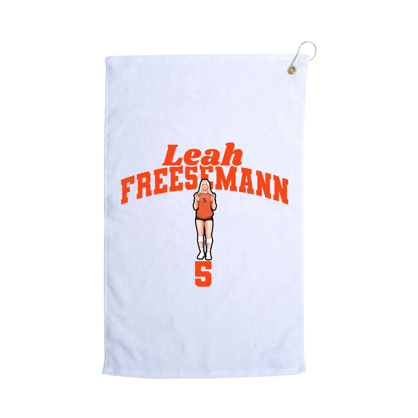 Golf Towel — Signature Arch in White