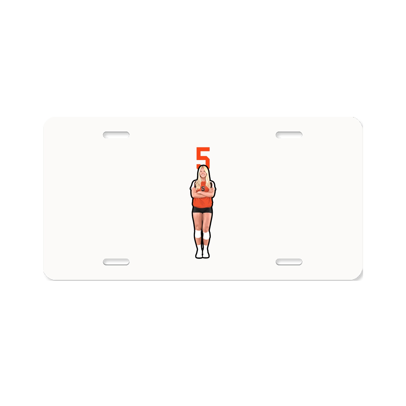 License Plate — Number Top in Classic