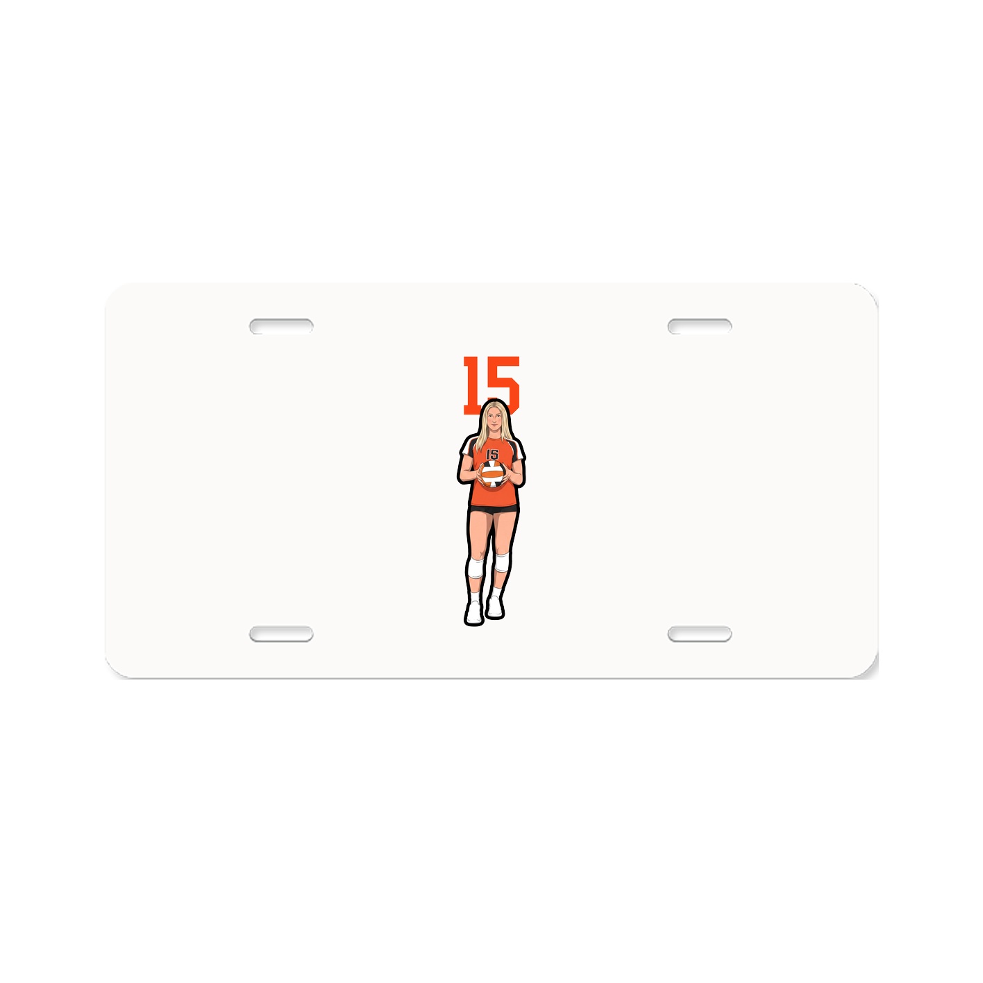 License Plate — Number Top in Classic
