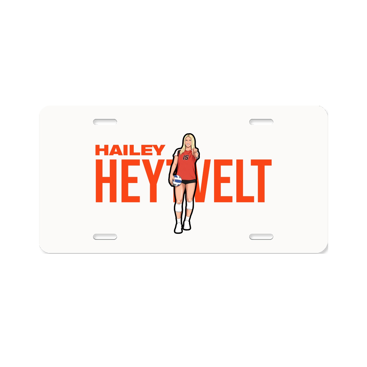 License Plate — Player Name in Classic