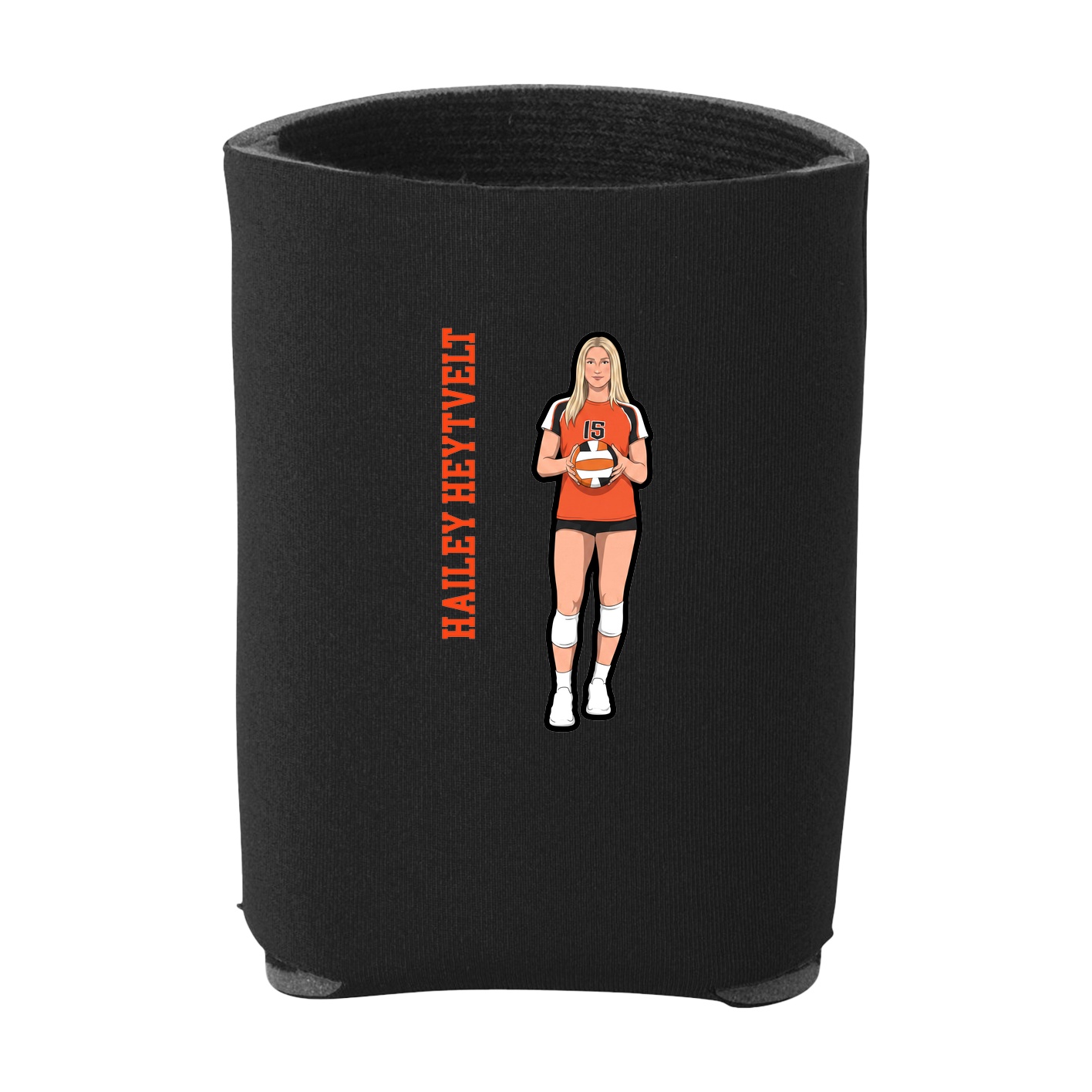 Can Holder — Name Vertical in Black