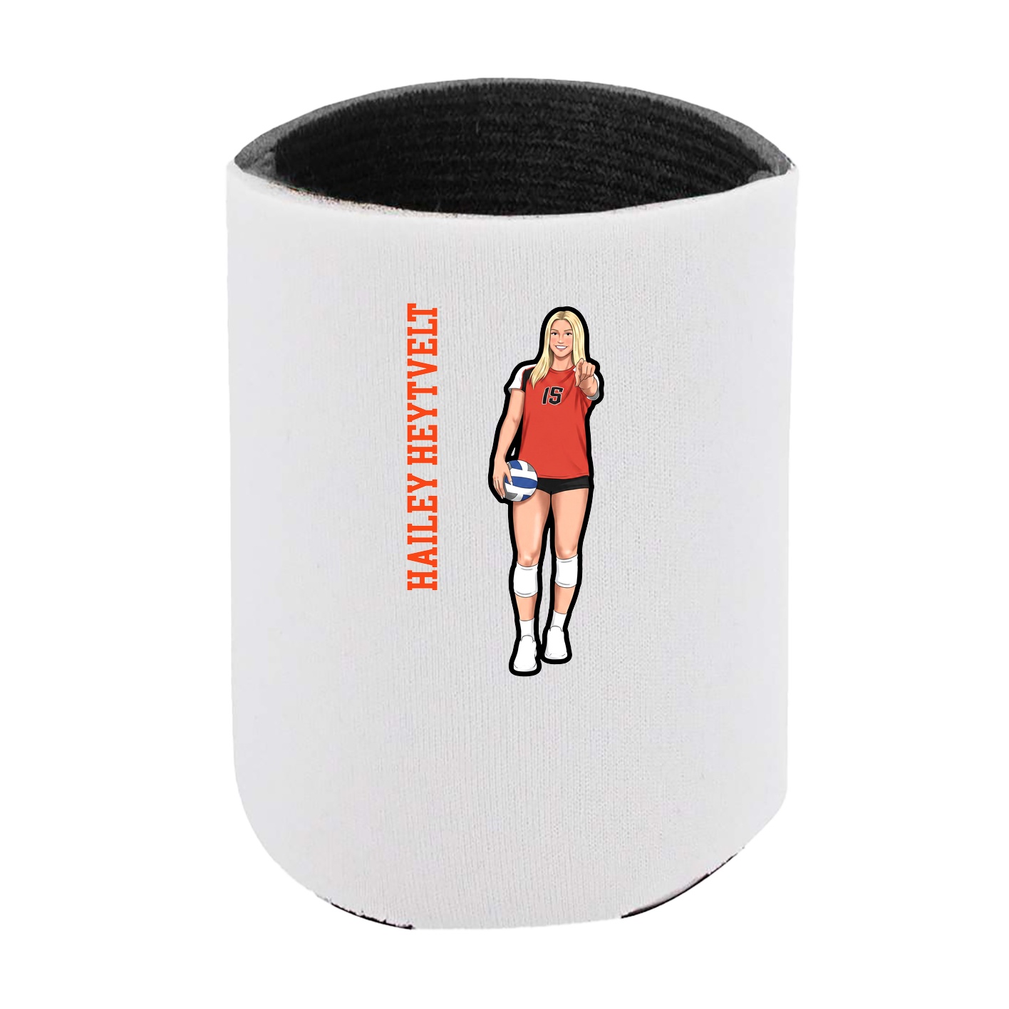 Can Holder — Name Vertical in White