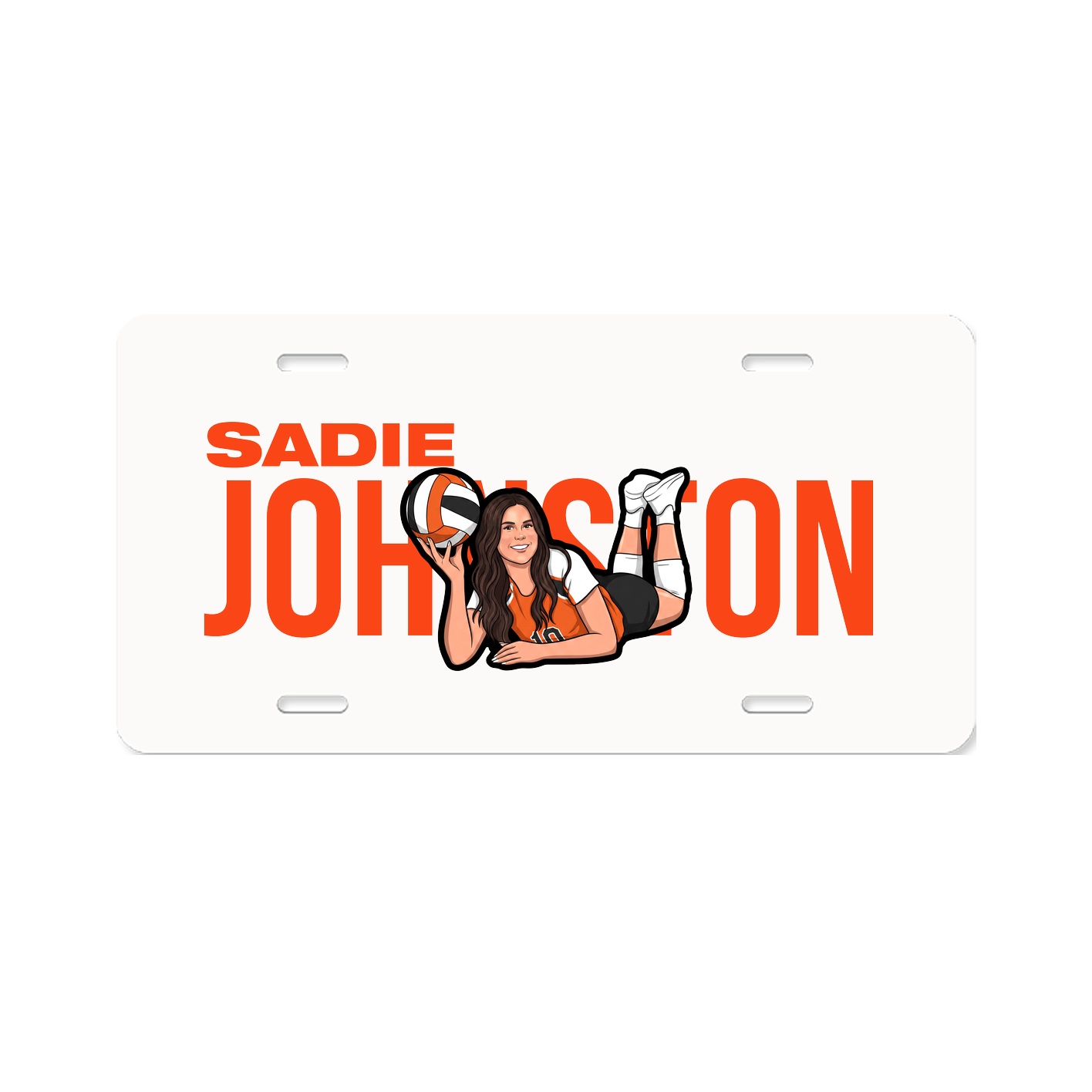 License Plate — Player Name in Classic