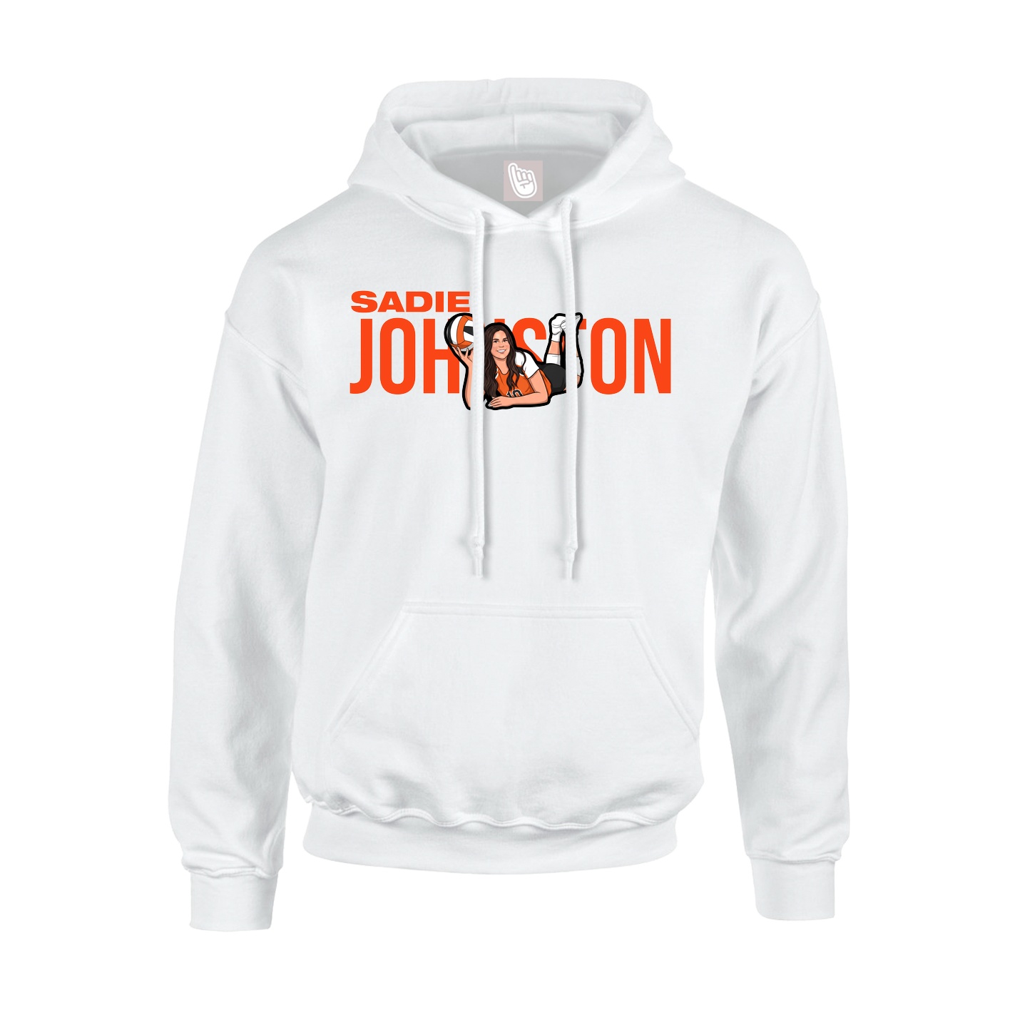 Youth Hoodie — Player Name in White