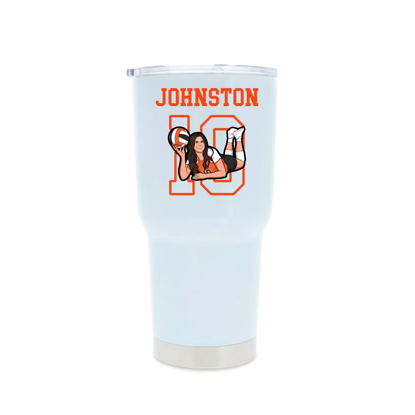 30oz Stainless Steel Tumbler — Shirsey in White