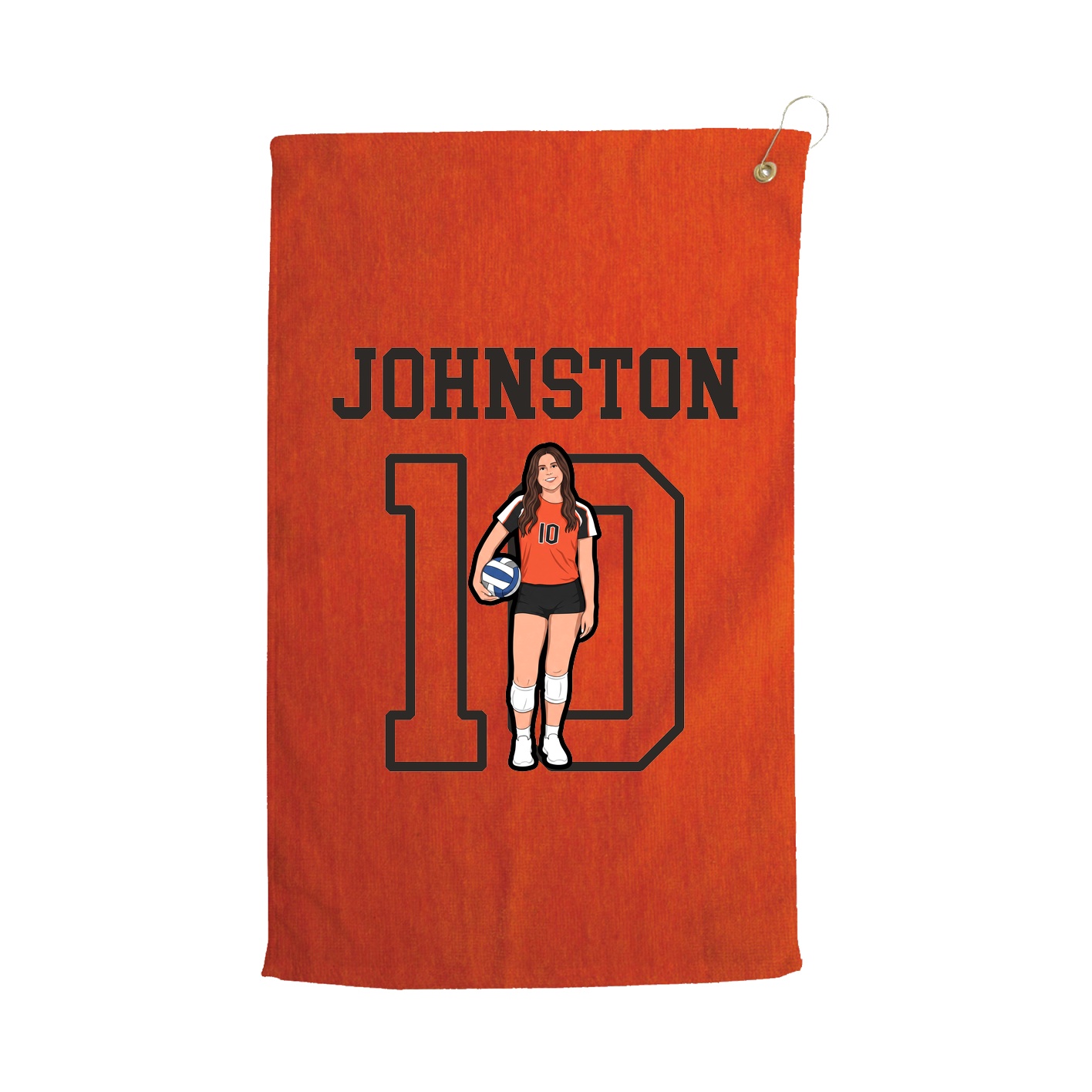 Golf Towel — Shirsey in Orange