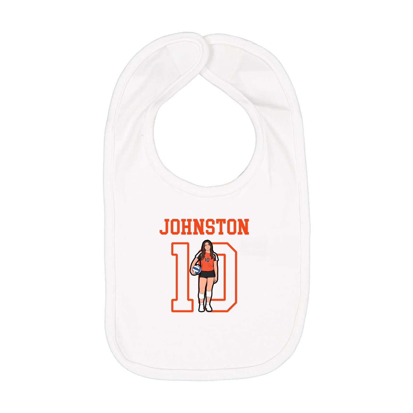 Infant Bib — Shirsey in White