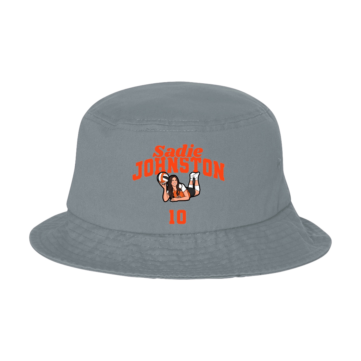 Bucket Cap — Signature Arch in Grey