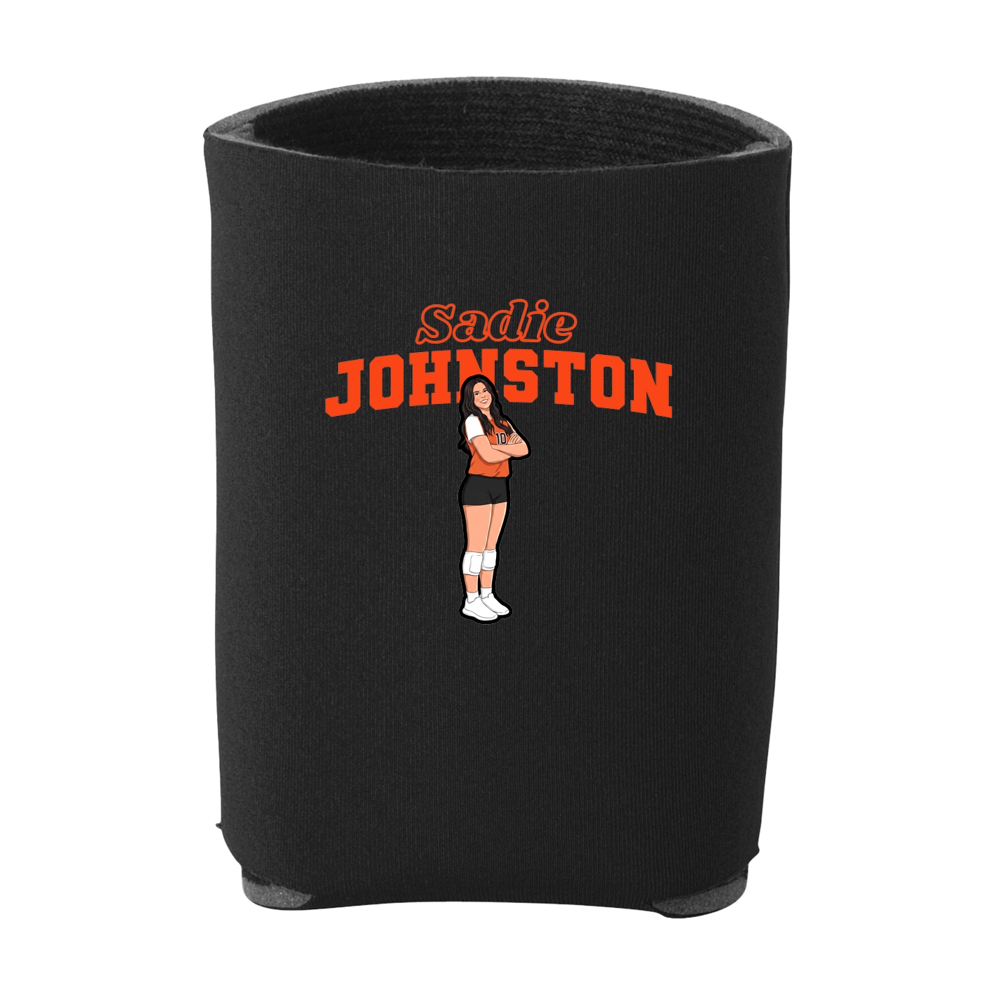 Can Holder — Name Arch in Black