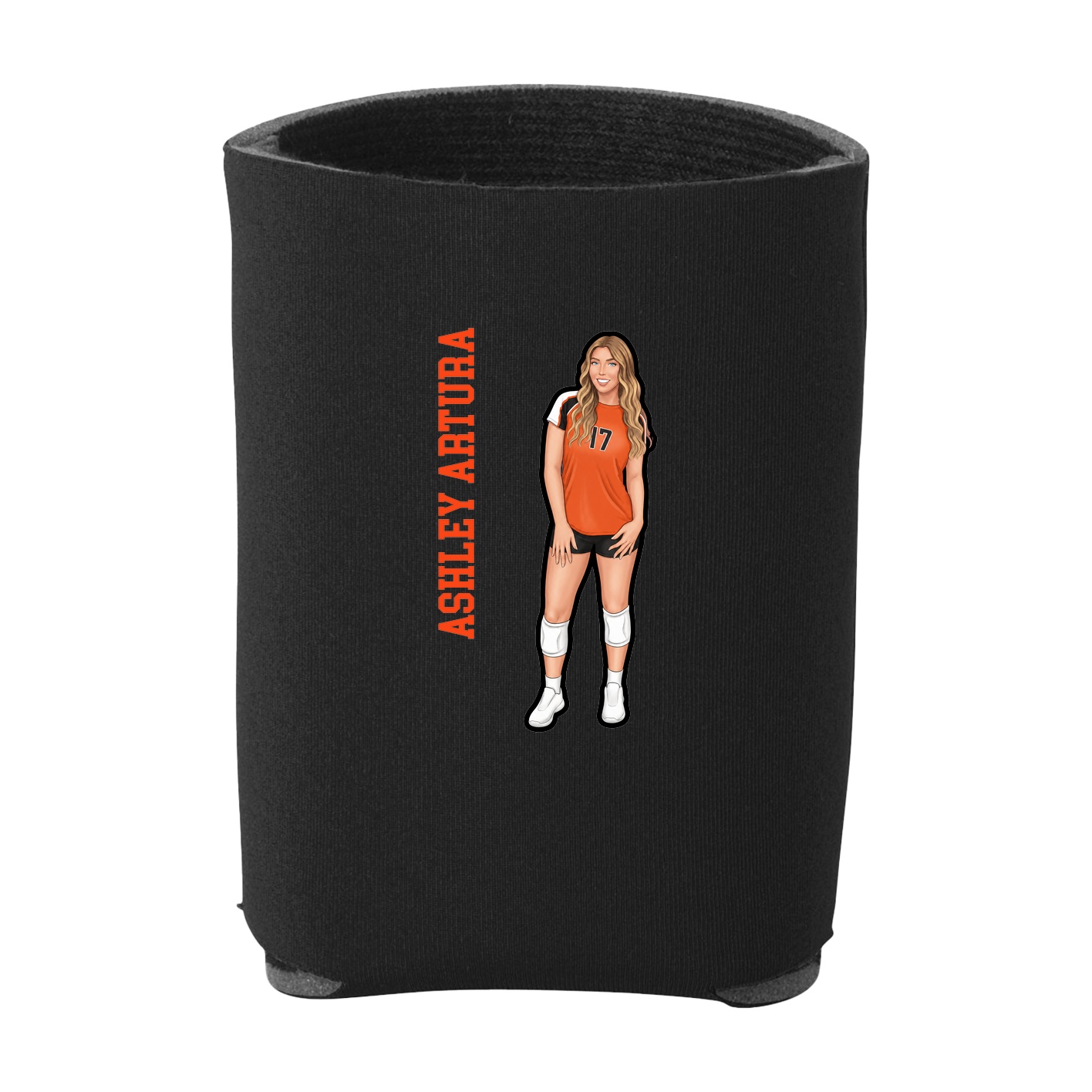 Can Holder — Name Vertical in Black