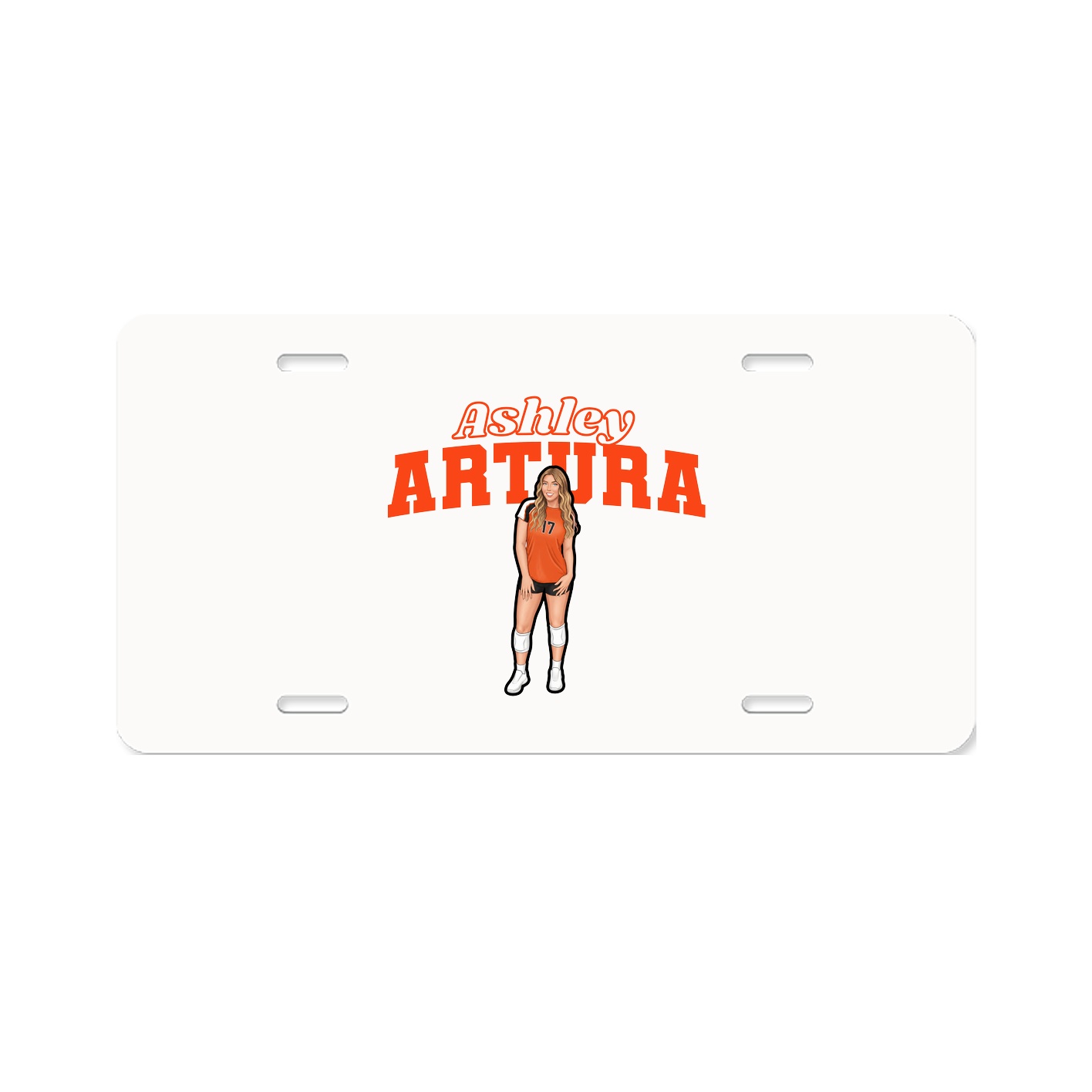 License Plate — Name Arch in Classic