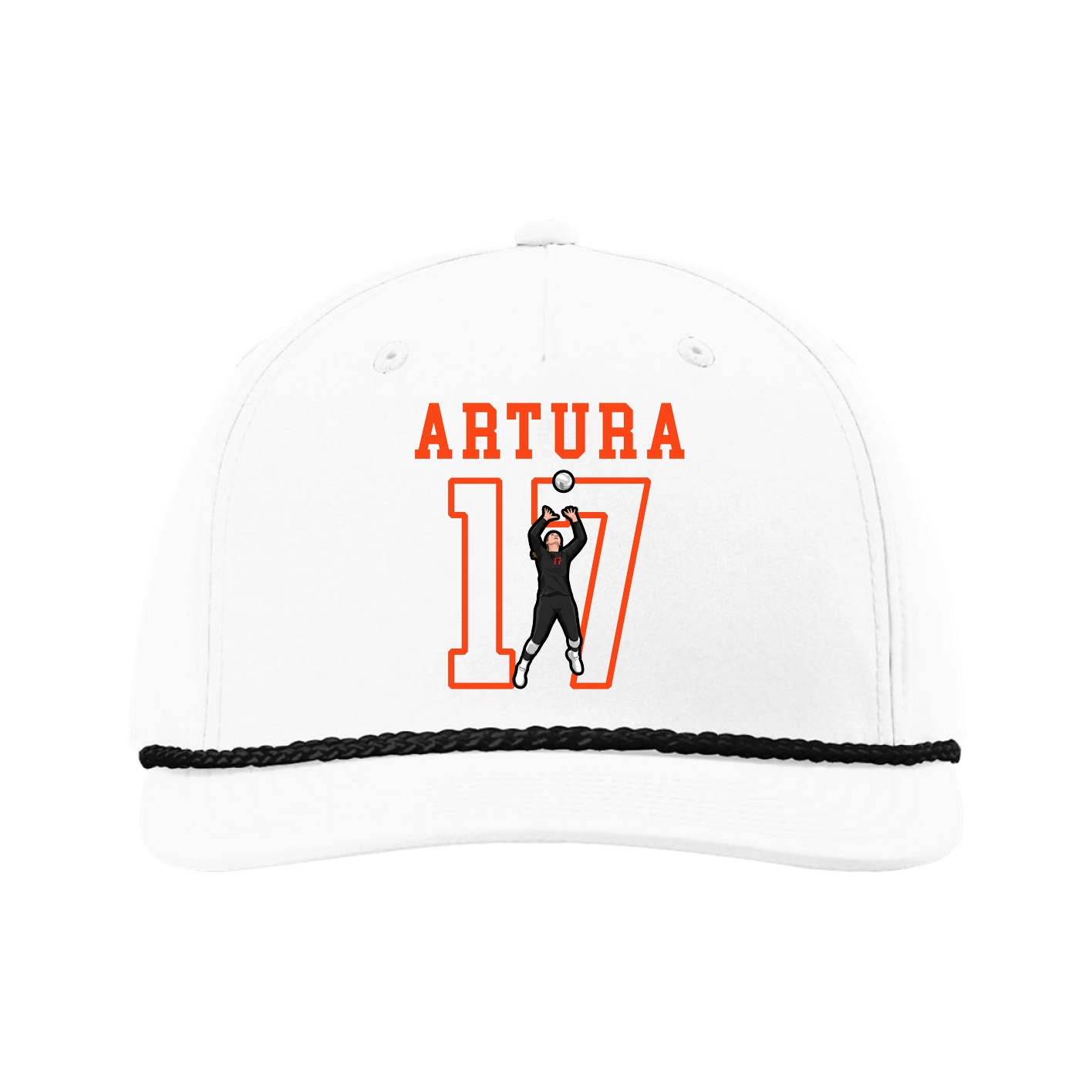 Five-Panel Classic Rope Cap — Shirsey in White