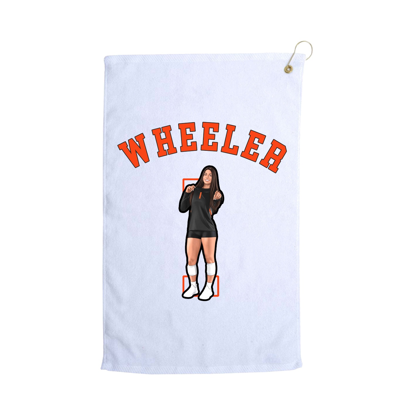 Golf Towel — Shirsey Arch in White