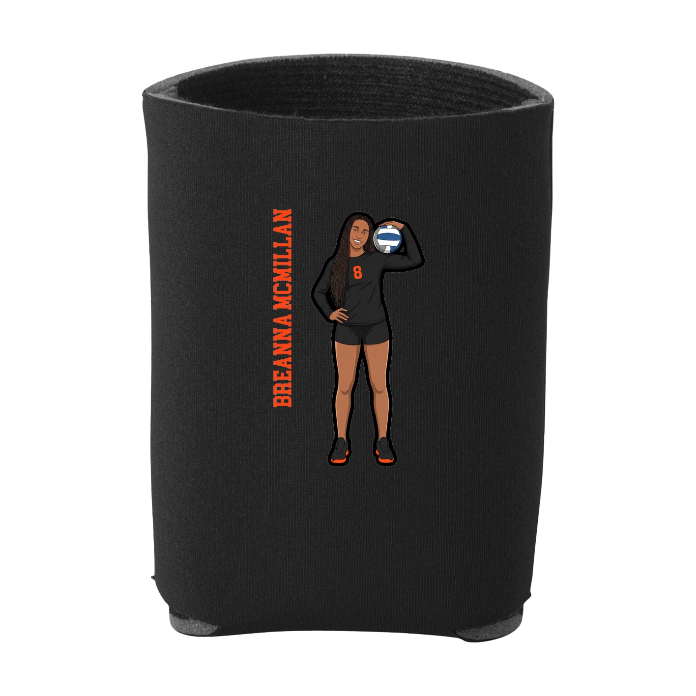 Can Holder — Name Vertical in Black