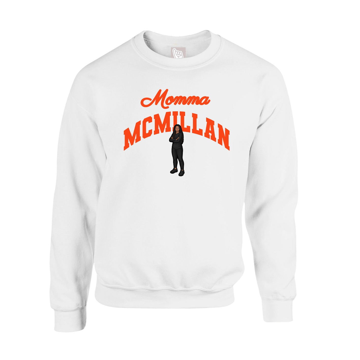 Fleece Crew — Mothers Day Arch in White