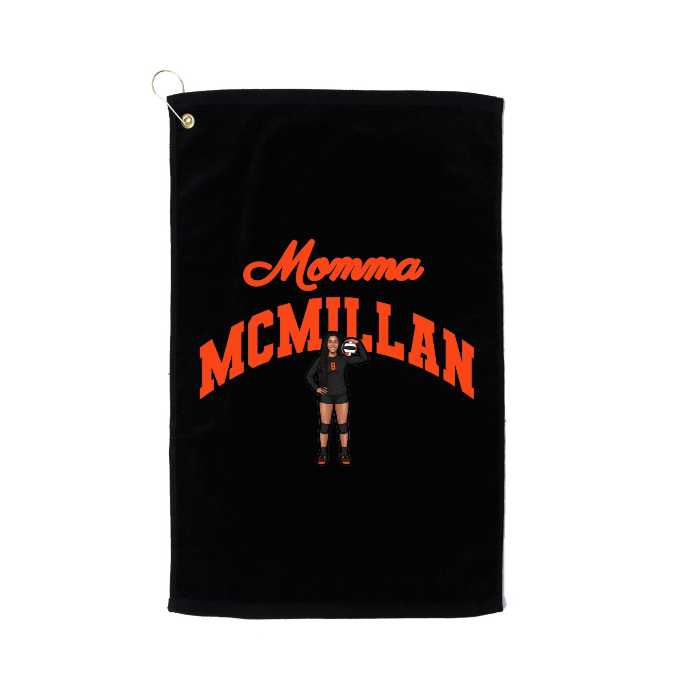 Golf Towel — Mothers Day Arch in Black