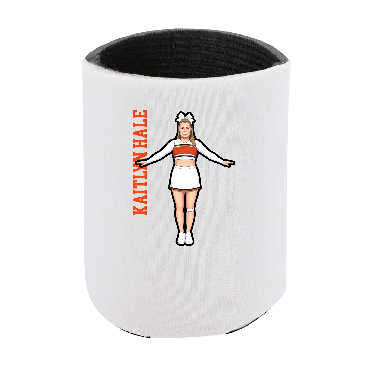 Can Holder — Name Vertical in White