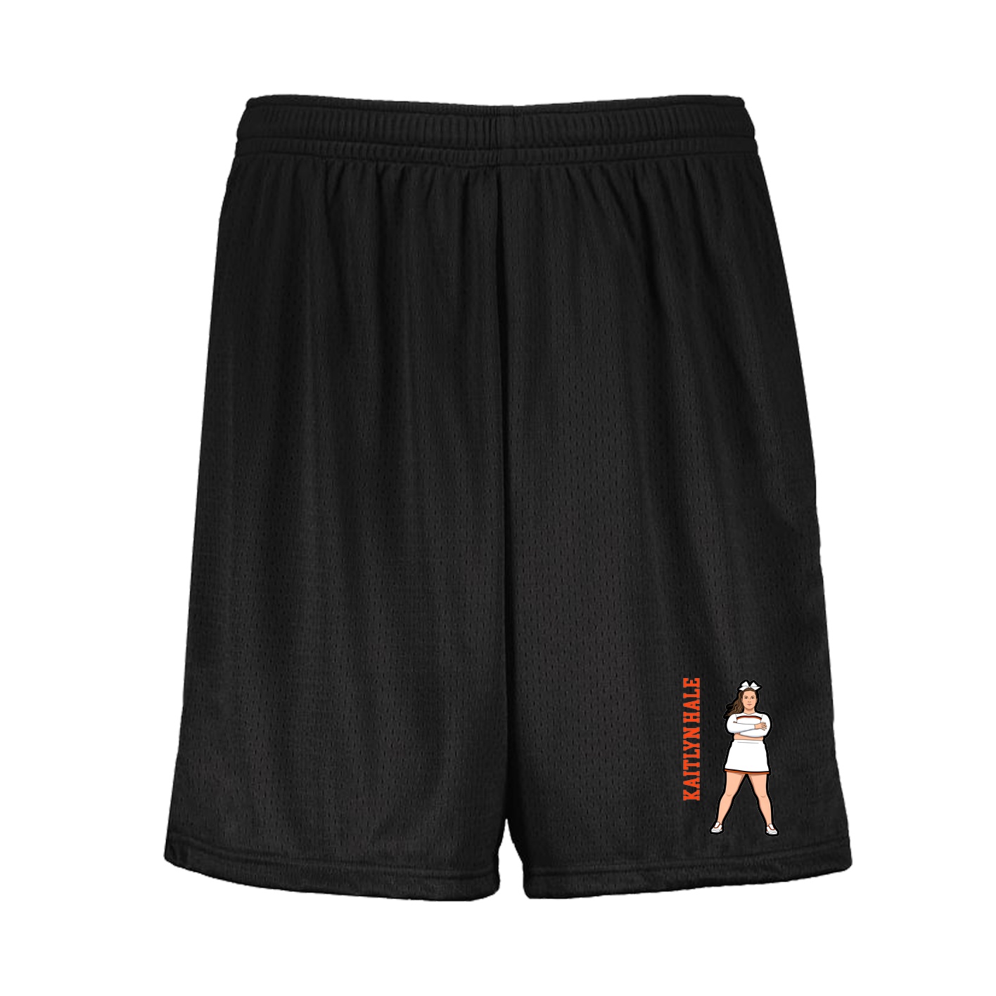 Shorts — Name Vertical in Black