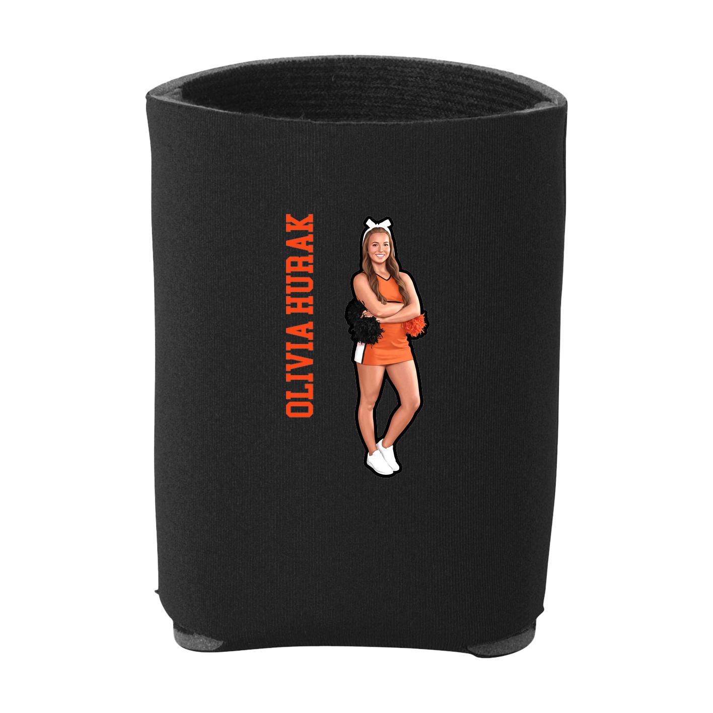 Can Holder — Name Vertical in Black