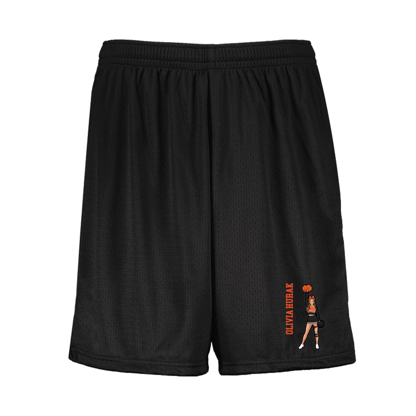 Shorts — Name Vertical in Black