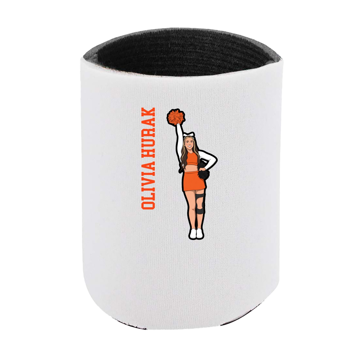 Can Holder — Name Vertical in White