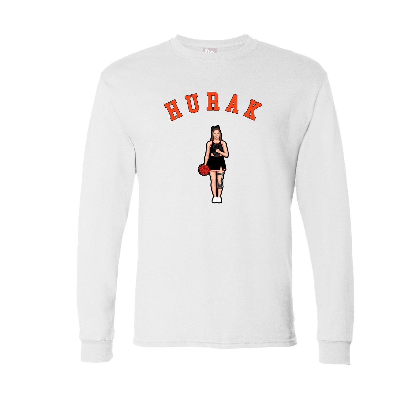 Long Sleeve Tee — Shirsey Arch in White