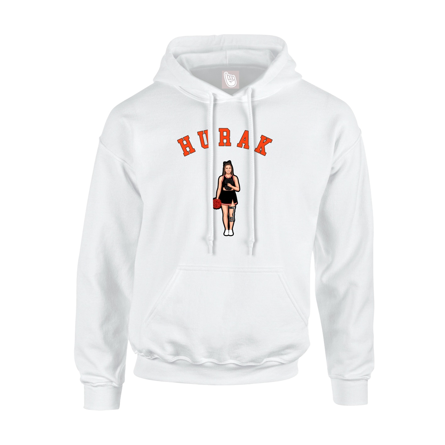 Hoodie — Shirsey Arch in White