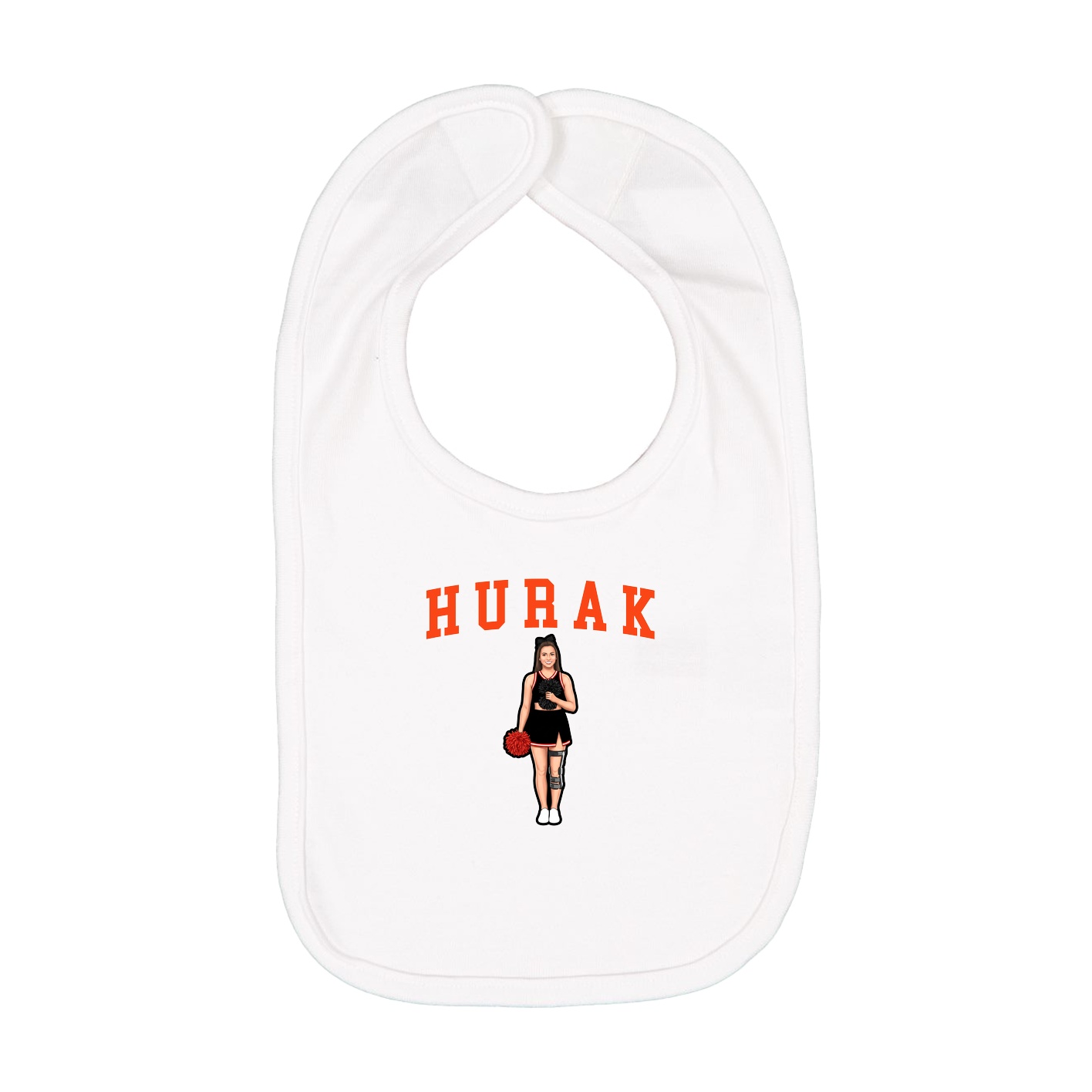 Infant Bib — Shirsey in White