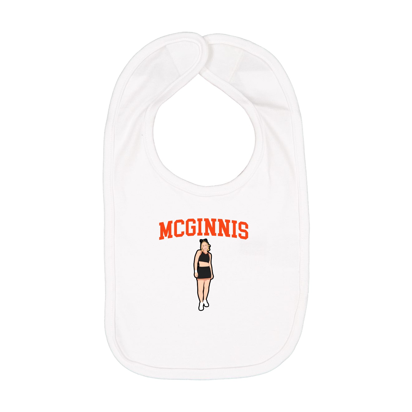 Infant Bib — Shirsey in White