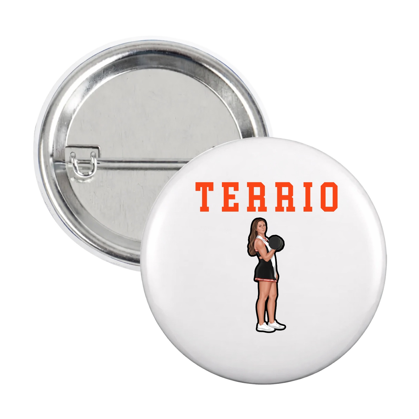 Game Day Button — Shirsey in White