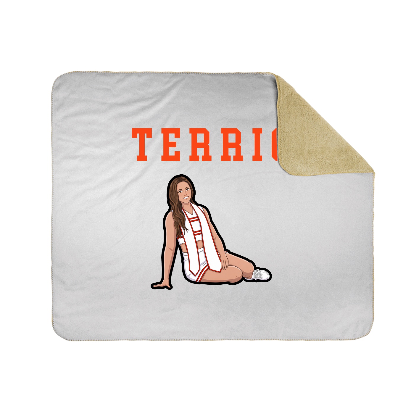 Throw Blanket — Shirsey in White