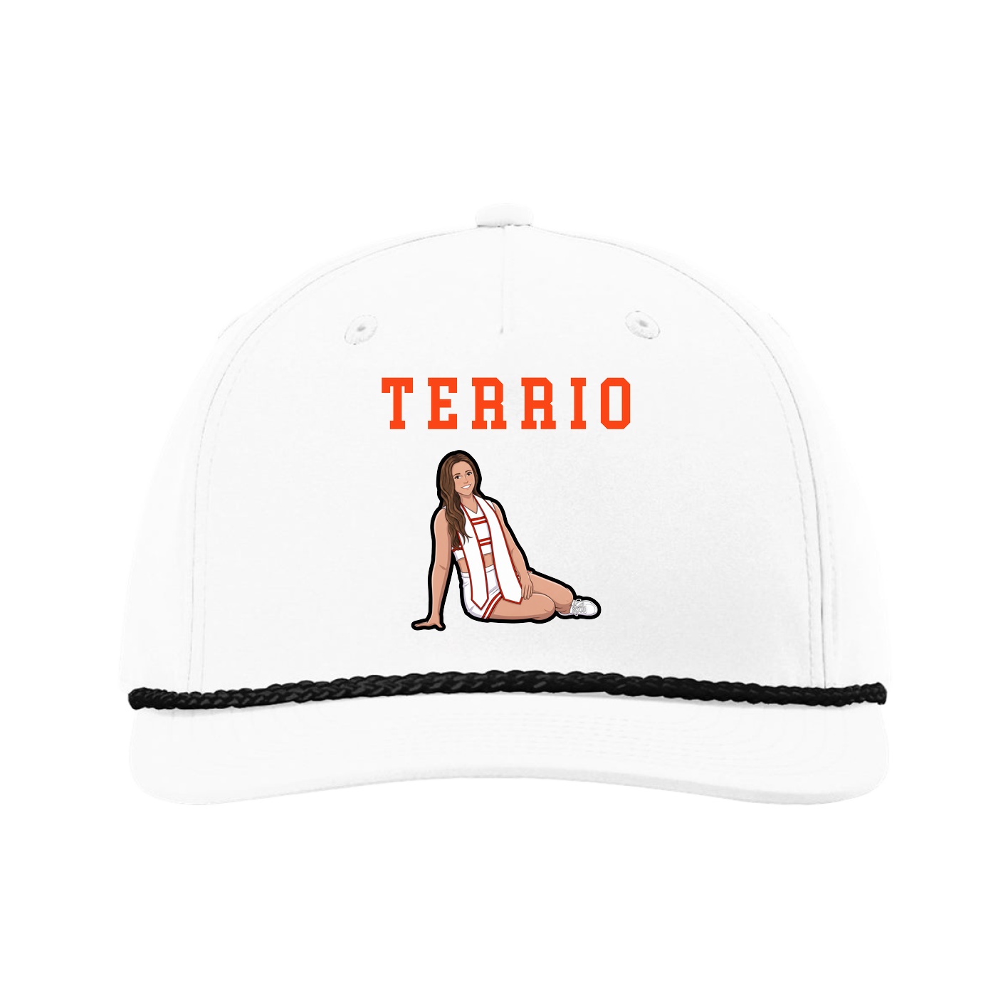 Five-Panel Classic Rope Cap — Shirsey in White