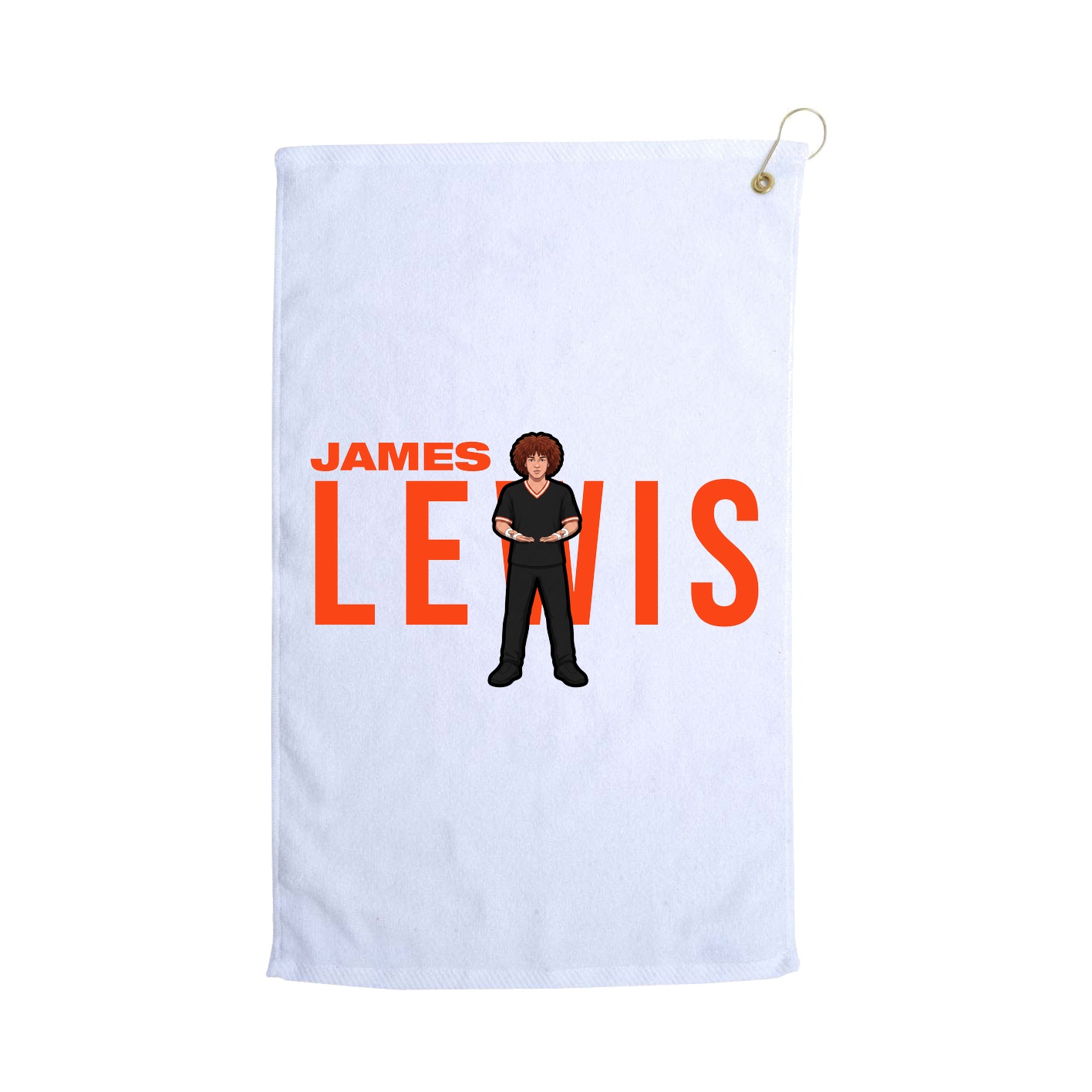 Golf Towel — Player Name in White