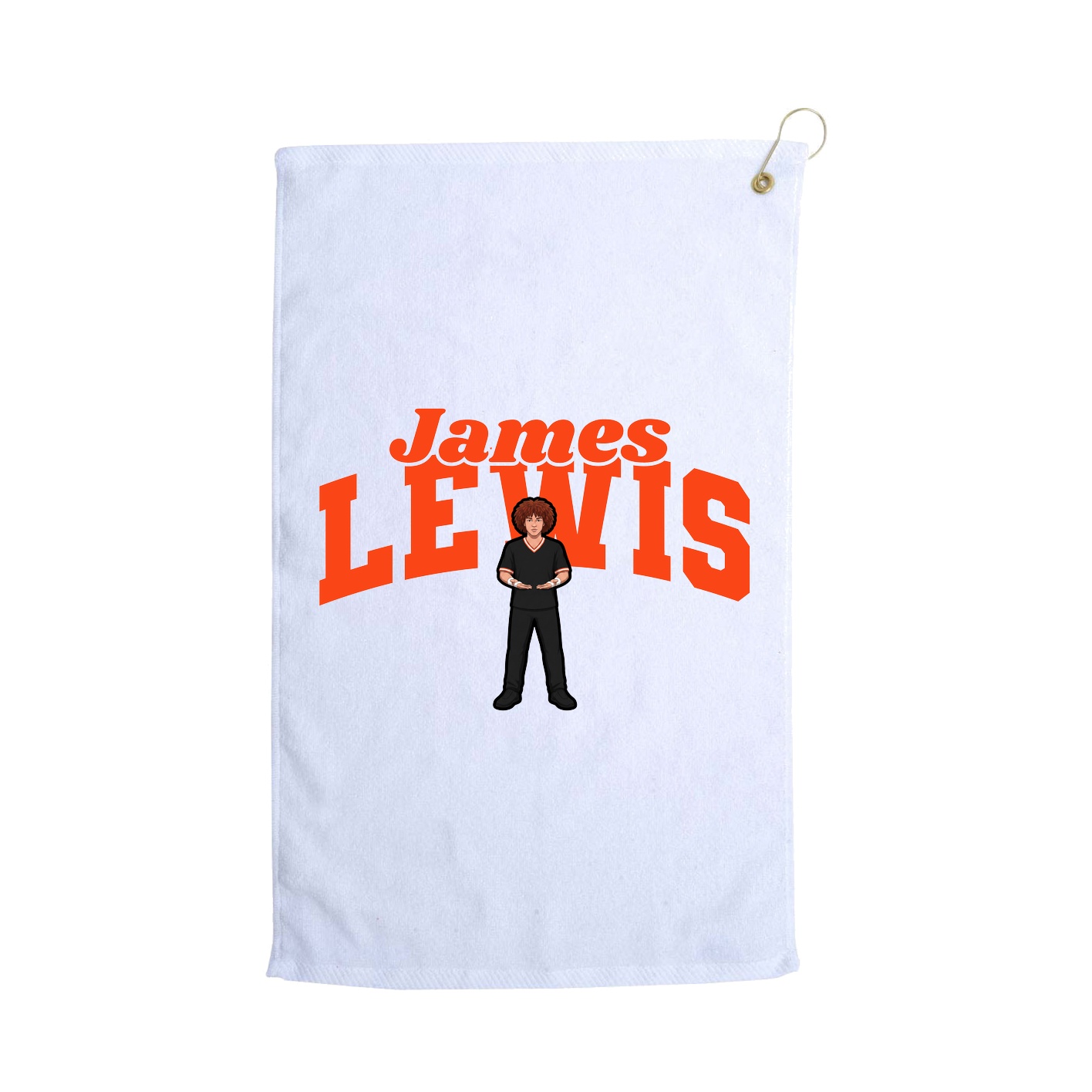 Golf Towel — Signature Arch in White