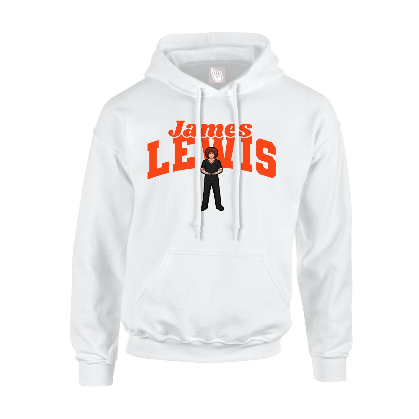 Hoodie — Signature Arch in White
