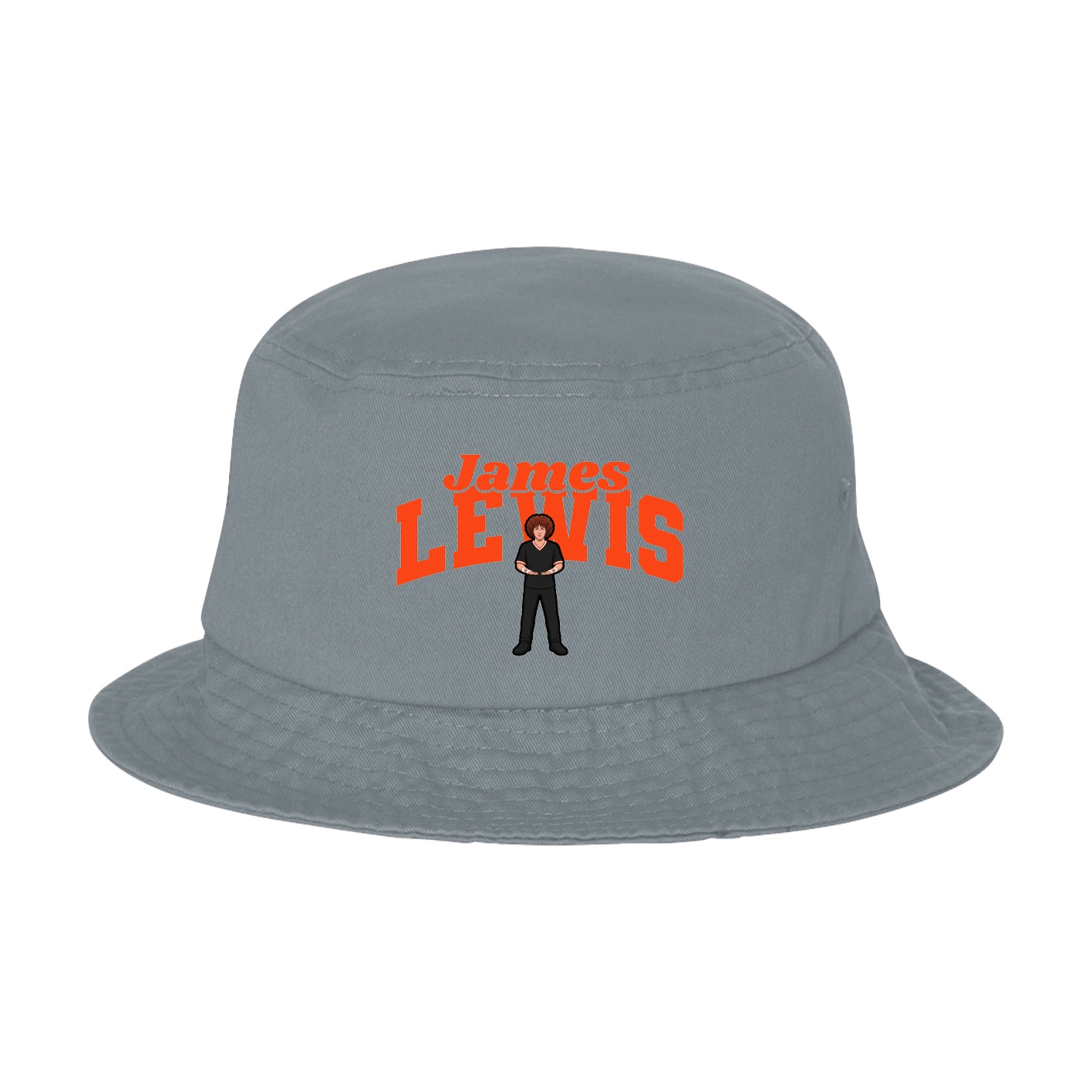 Bucket Cap — Signature Arch in Grey